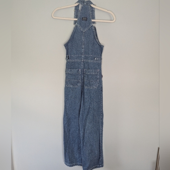 Vintage Guess Girls Overalls denim suspenders size medium - Picture 7 of 8